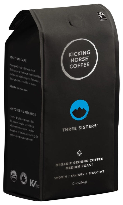 Kicking Horse Coffee Medium Roast Ground Organic, Fairtrade, Kosher Coffee 10oz - CanadaGrocery