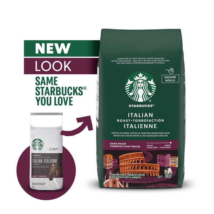 Italian Roast, Dark Roast Ground Coffee, 340g/12oz