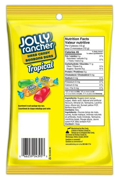 JOLLY RANCHER Tropical Hard Candy, 198g