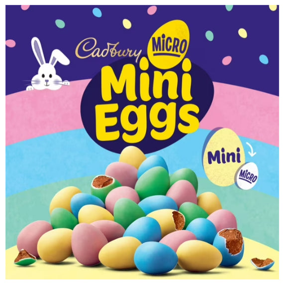 Cadbury Micro Mini Eggs, Chocolatey Candy Eggs, 90g