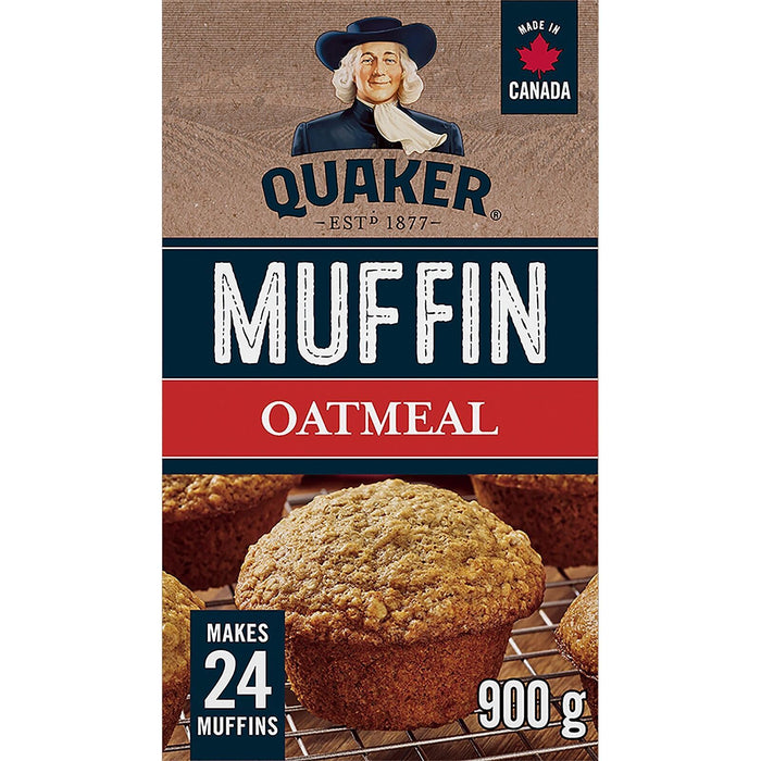 Quaker Muffin Mix Oatmeal 900g/31.7oz (Makes 24 muffins)