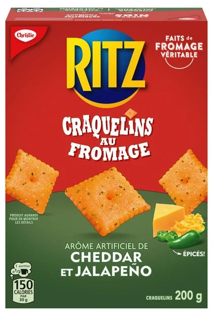 Ritz Cheese Nibs Cheddar Jalapeno Crackers, 200g