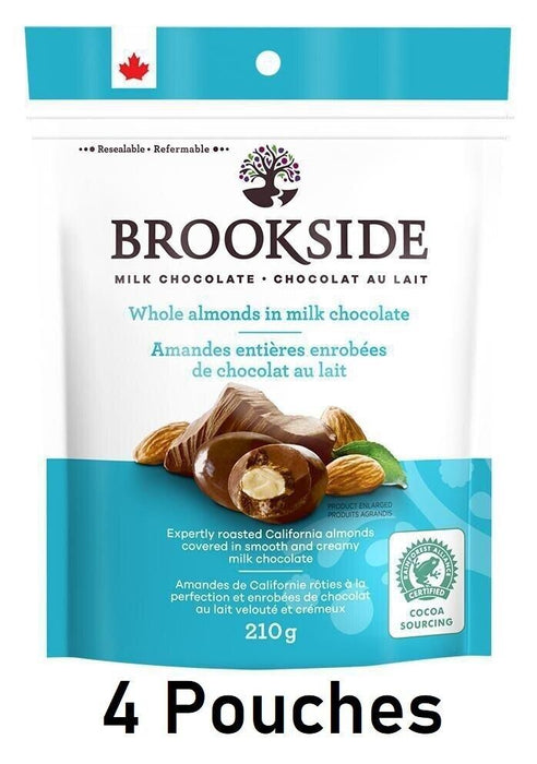 Brookside Whole Almonds Milk Chocolate Balls 210g Each 4 Pouches