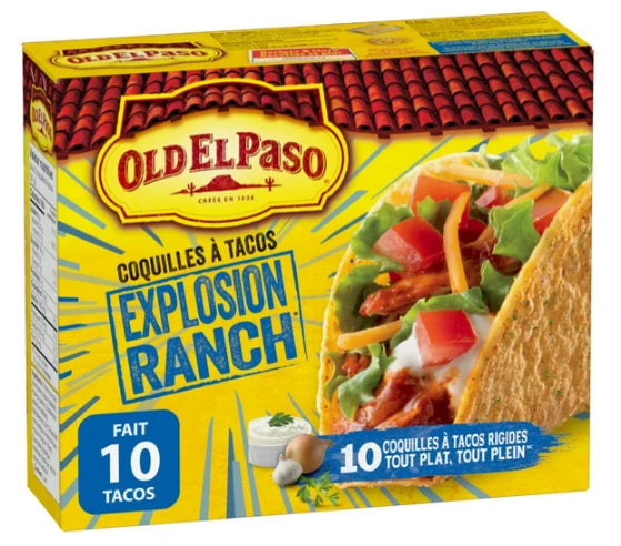 Old El Paso Gluten-Free Ranch Blasted Taco Shells, 153g