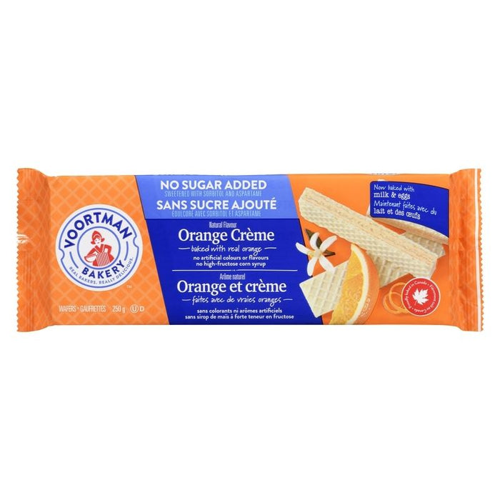 Voortman No Sugar Added Orange Creme, 250g