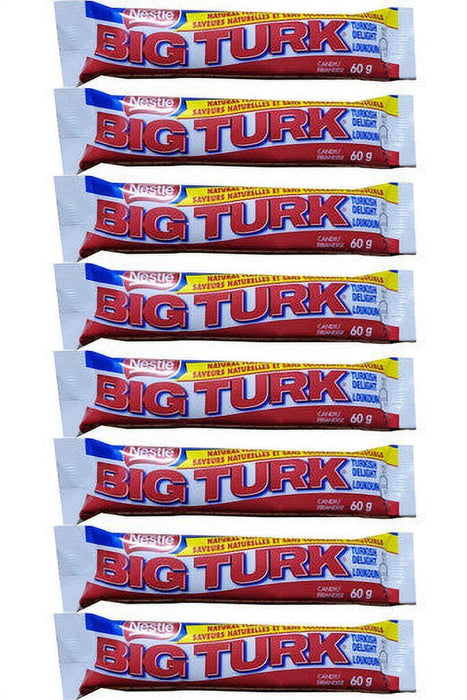 Nestle Big Turk Chocolate Bars 60g/2.1oz Each 8 Full Size Bars