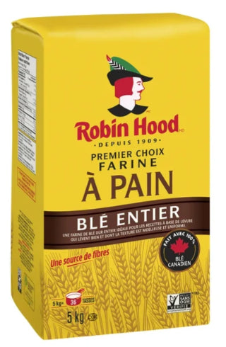 Robin Hood Best For Bread Whole Wheat Flour, 5Kg