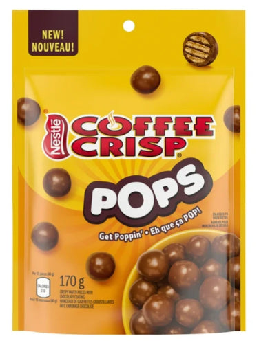 Coffee Crisp POPS Chocolaty Snacks Pouch, 170g