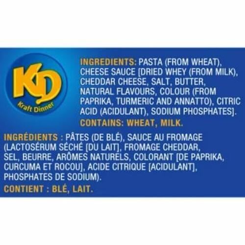 Kraft Dinner, Original Macaroni & Cheese 225g/7.6oz 12 BOXES (Canadian Product)