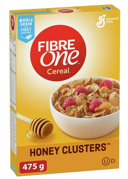 Fibre One Honey Clusters Breakfast Cereal, 475g