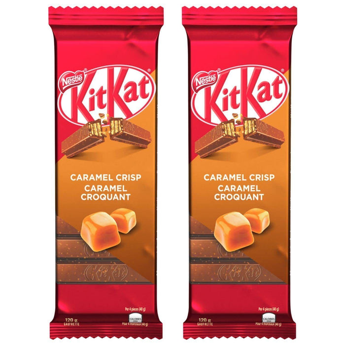 Kit Kat Caramel Crisp Wafer Bar, 120g/4.2oz 2 BARS - CanadaGrocery