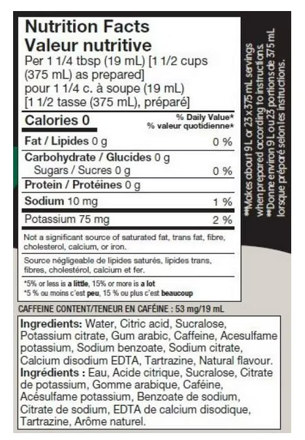 SodaStream Mountain Dew Zero Sugar Drink Mix, 440ml/14.9oz