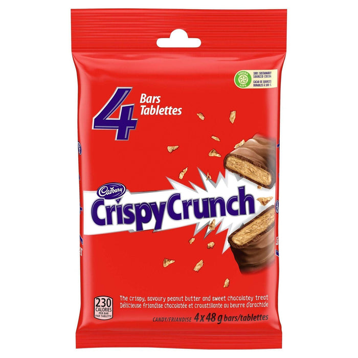 Cadbury Crispy Crunch Candy 48g Each 4 Full Size Bars