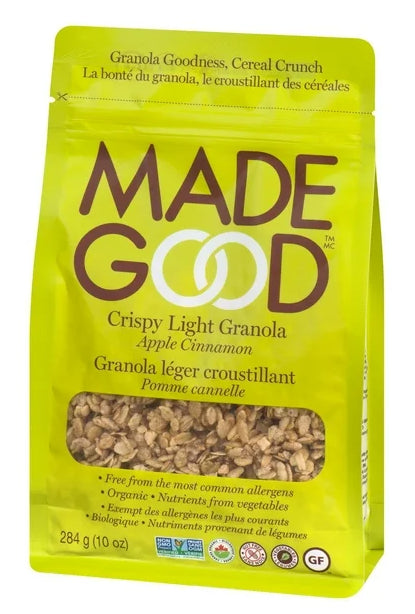 MadeGood Apple Cinnamon Crispy Light Granola 284g