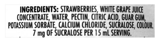 Smucker's No Sugar Added Strawberry Spread, 310mL