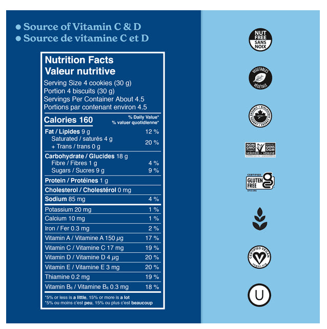 MadeGood Vanilla Flavour Cookies 142g