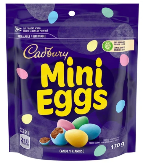 Cadbury Mini Eggs, Chocolatey Candy Eggs, 170g