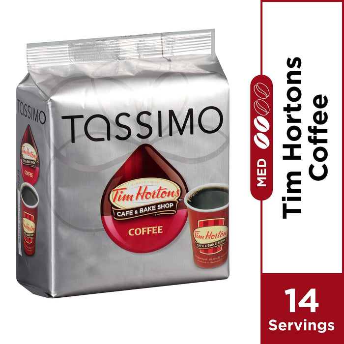 Tassimo Tim Hortons Cafe & Bake Shop Medium Roast Coffee 14 T-Discs