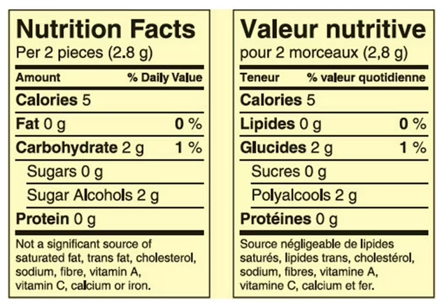 EXCEL, Spearmint Flavored Sugar Free Chewing Gum, 60 Pieces, 1 Bottle, 84g