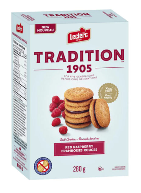 Leclerc Tradition 1905 Soft Cookies Red Raspberry 280g