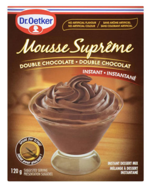Dr. Oetker Instant Dessert Mix Mousse Supreme Double Chocolate 120g