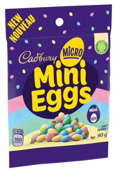 Cadbury Micro Mini Eggs, Chocolatey Candy Eggs, 90g