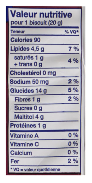 Voortman No Sugar Added Cookies Oatmeal 225g