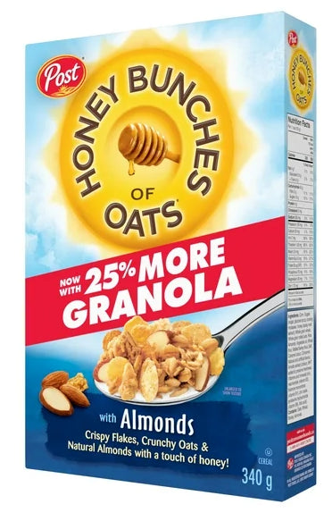 Post Honey Bunches of Oats With Almond Cereal, 340g