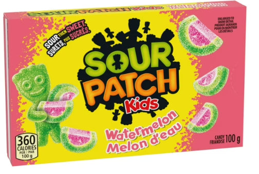 Sour Patch Kids Watermelon Candy, Gummy Candy, Sour Candy, Candy Box, 100g