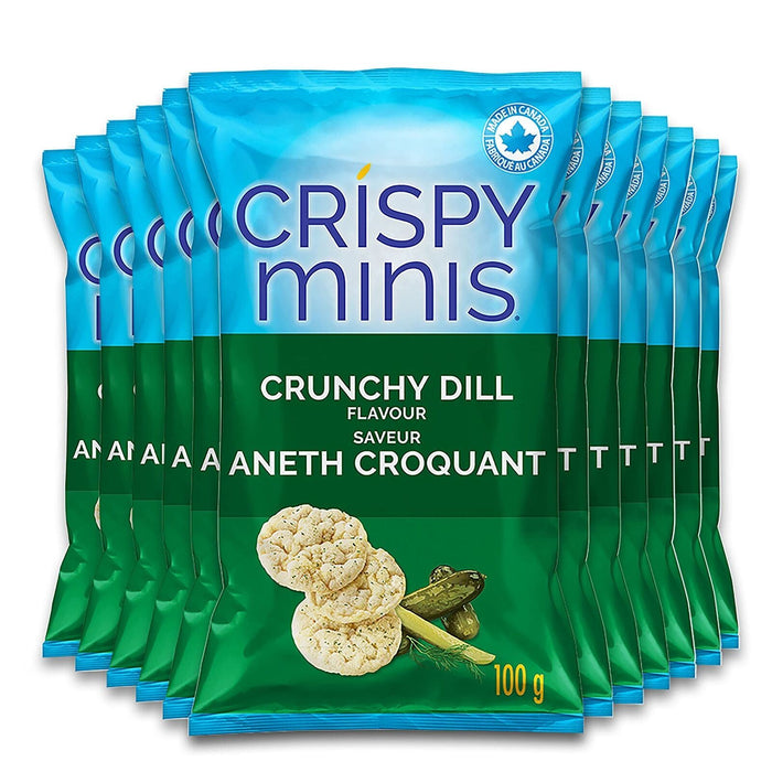 Quaker Crispy Minis Crunchy Dill 100g Each 12 Bags