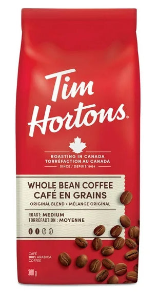 Tim Hortons Original Blend Whole Bean Coffee, 300g