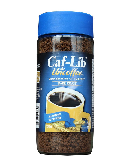 Caf-Lib Dark Roast Coffee Alternative with Barley and Chicory 150g