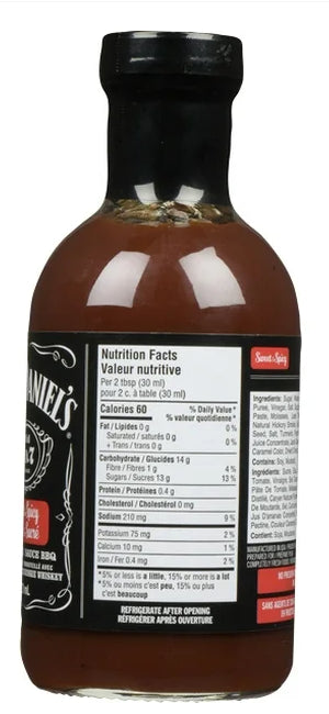 Jack Daniels Old No. 7 Sweet and Spicy BBQ Sauce, 473ml