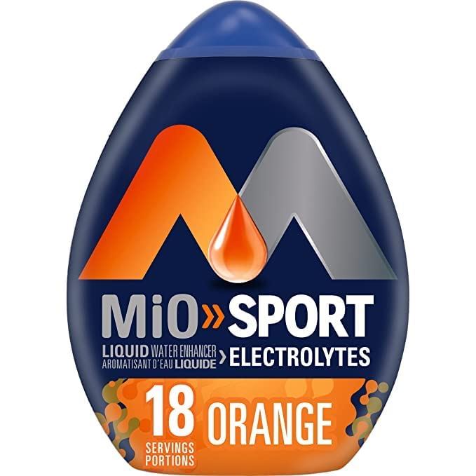 MiO Sport Orange Electrolyte Liquid Water Enhancer, 48mL/1.6 fl oz