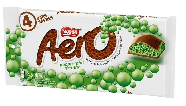 Nestle Aero Peppermint Bubble Bar, 4 x 41g, 164g