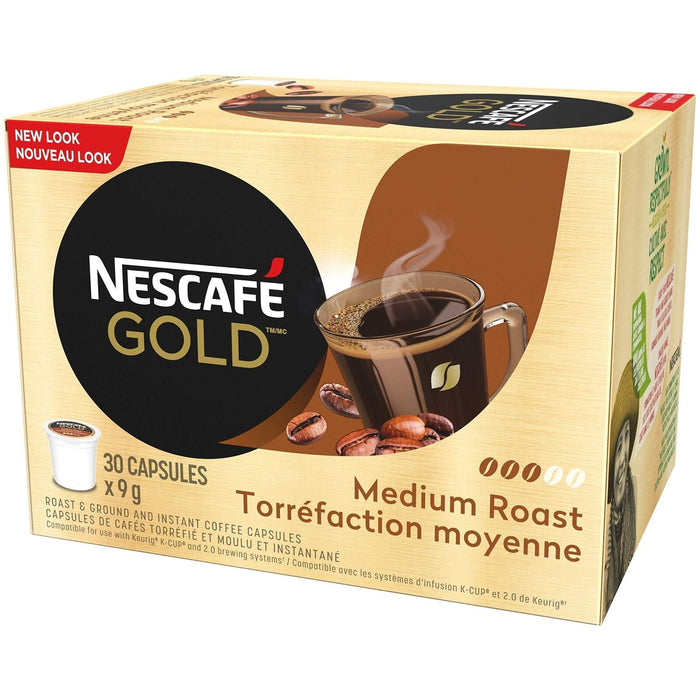 Nescafe Gold Rich & Smooth Keurig K Cup Capsules (Pack Of 30 Cups)