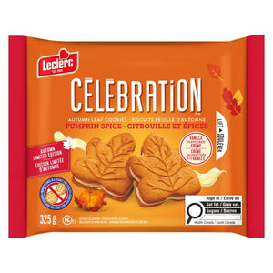 Leclerc Autumn Leaf Cookies Pumpkin Spice Limited Edition, 325g