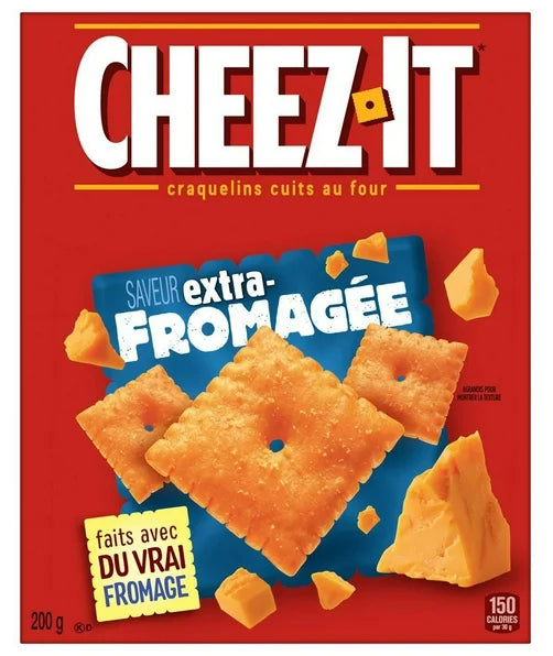 Cheez-It Baked Snack Crackers Extra Cheesy Flavor, 200g