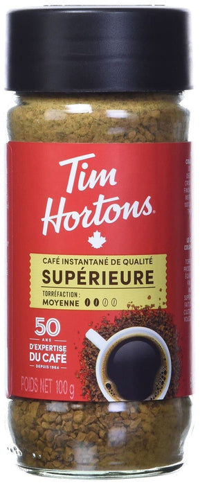 Tim Hortons Medium Instant Coffee 100g/3.5oz Jar