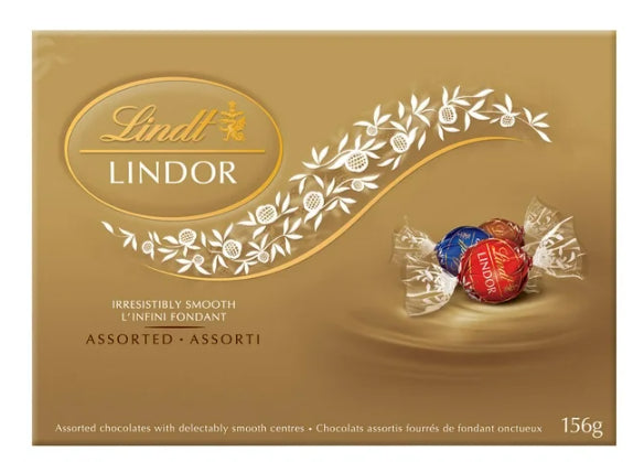 Lindt LINDOR Assorted Milk and Dark Chocolate Truffles, 13x12g, 156g