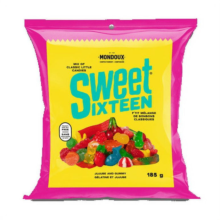 Mondoux Sweet Sixteen Jujube and Gummy Mix, 185g/6.5oz