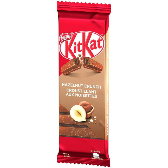 Nestle Kitkat Hazelnut Crunch Wafer Bar 120g/4.2oz Each 10 Large Bars