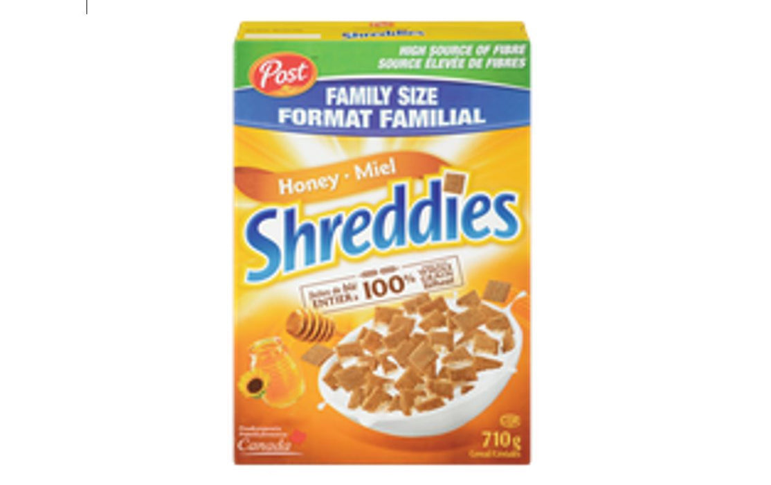 Honey Shreddies Family Size Cereal Box 710g Each 4 Boxes