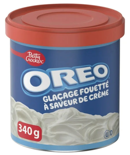 Betty Crocker Whipped Frosting, OREO Creme, Gluten Free, 340g