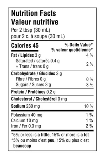 Kraft Calorie-Wise Balsamic Vinagrette Salad Dressing, 425ml