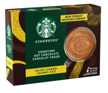 Starbucks Signature Hot Chocolate Mix Salted Caramel 10x24g Packets