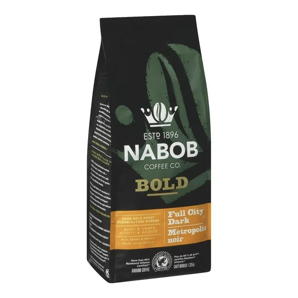 Nabob Bold Full City Dark Ground Coffee 375g/13.2oz