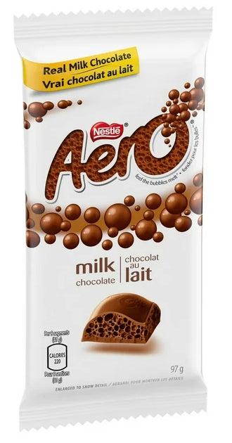 Nestle Aero Milk Chocolate Bar, 97g