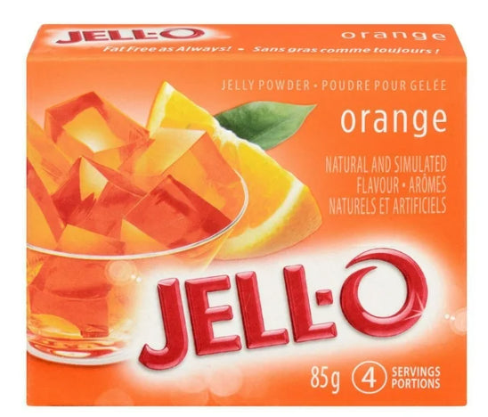 Jell-O Orange Jelly Powder, Gelatin Mix, 85g