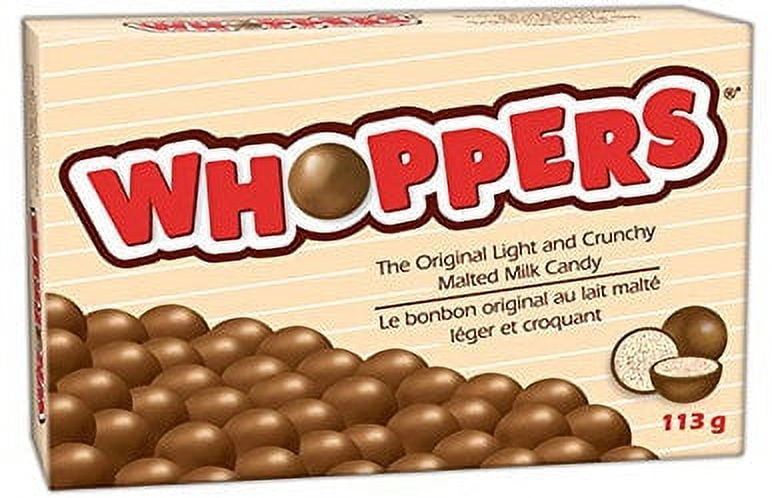 Whoppers Malted Milk Chocolate Balls 113g/3.98oz Each 6 Boxes